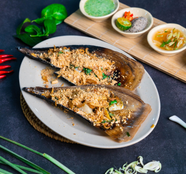 Sò mai nướng mỡ hành